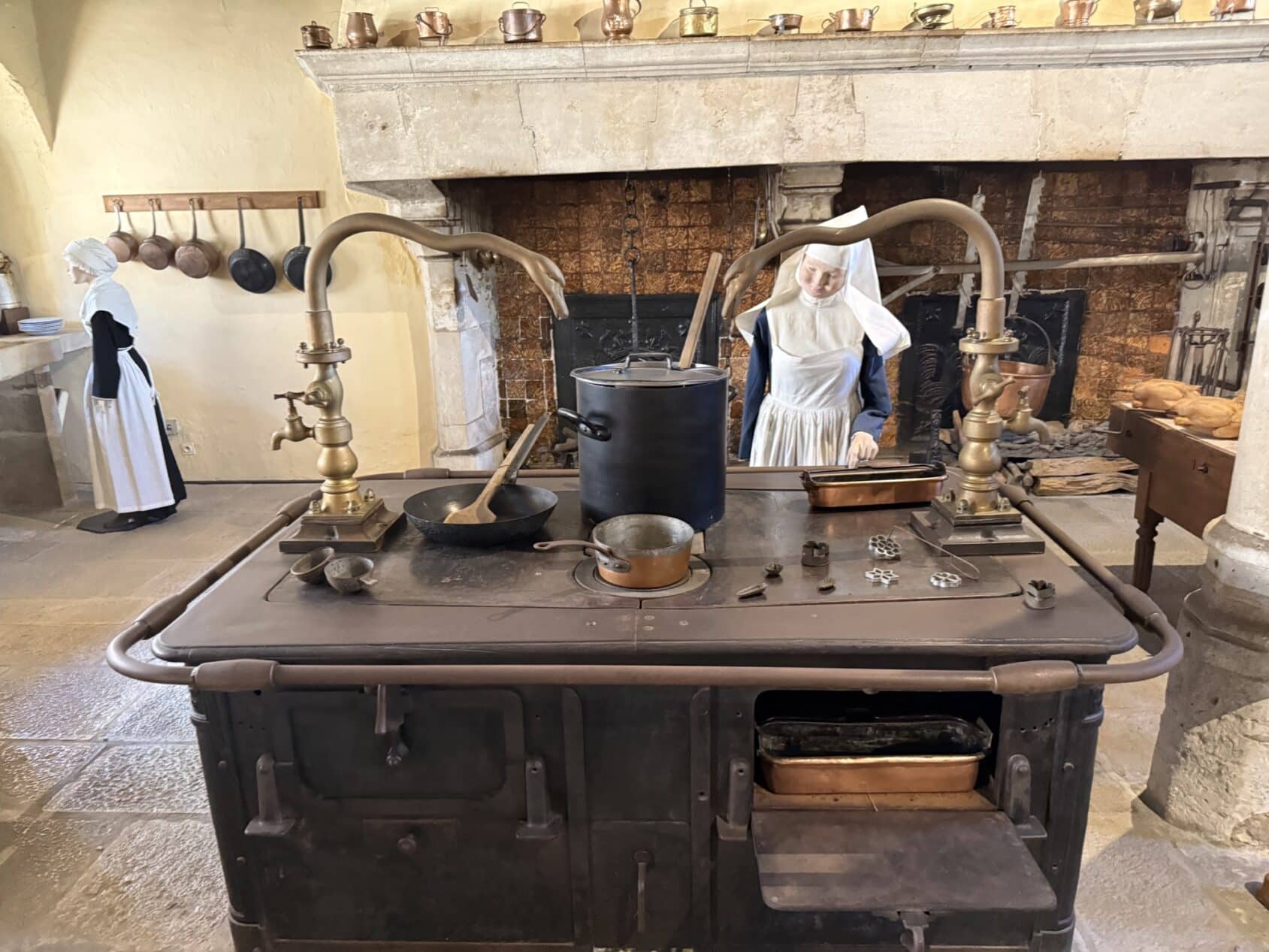 The historic kitchen.