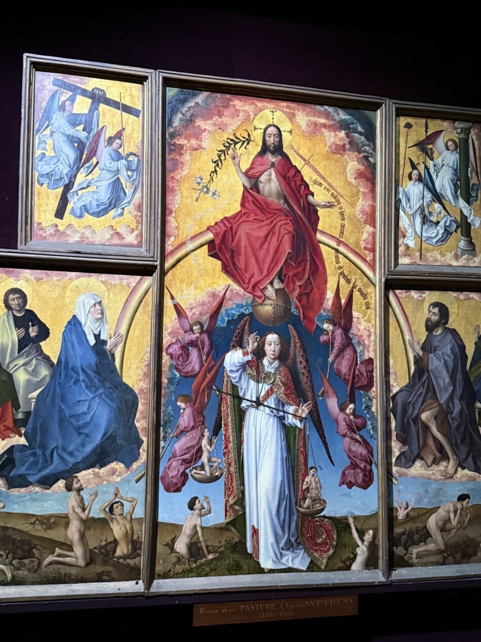 Van der Weyden's Last Judgment, open.
