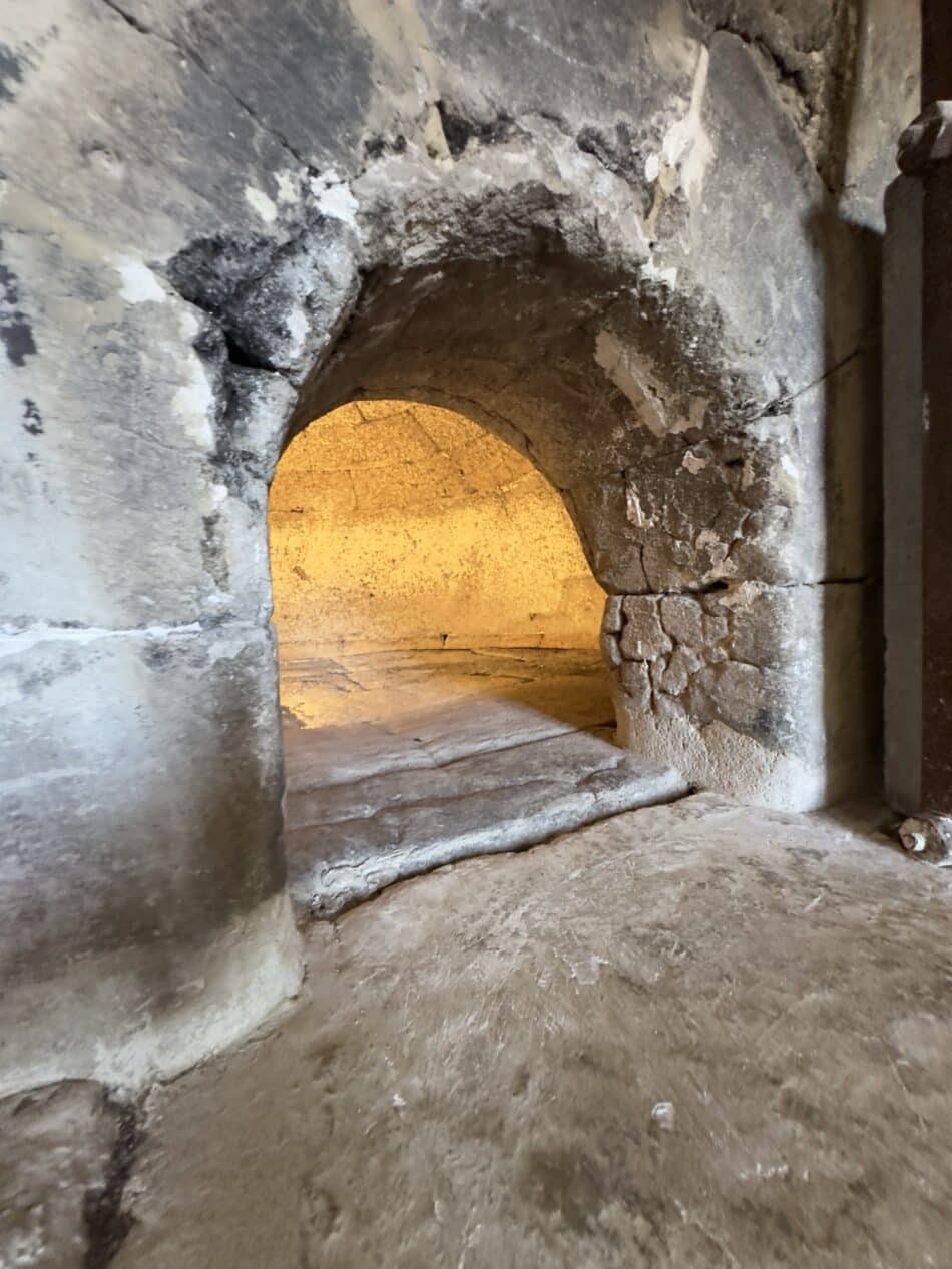 The mouth of the bread oven of Montmajour Abbey
