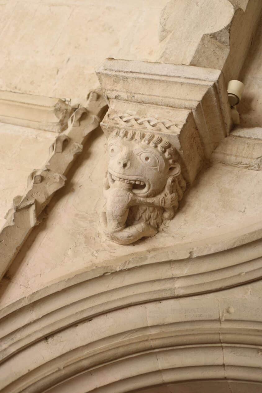 A grotesque from the cloister bestiary.